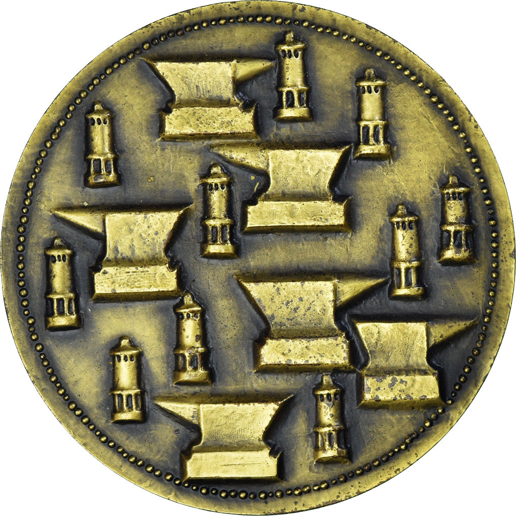 Francia, medalla, Ville de Bruay sur Escaut - Mines, Business & industry, MBC+