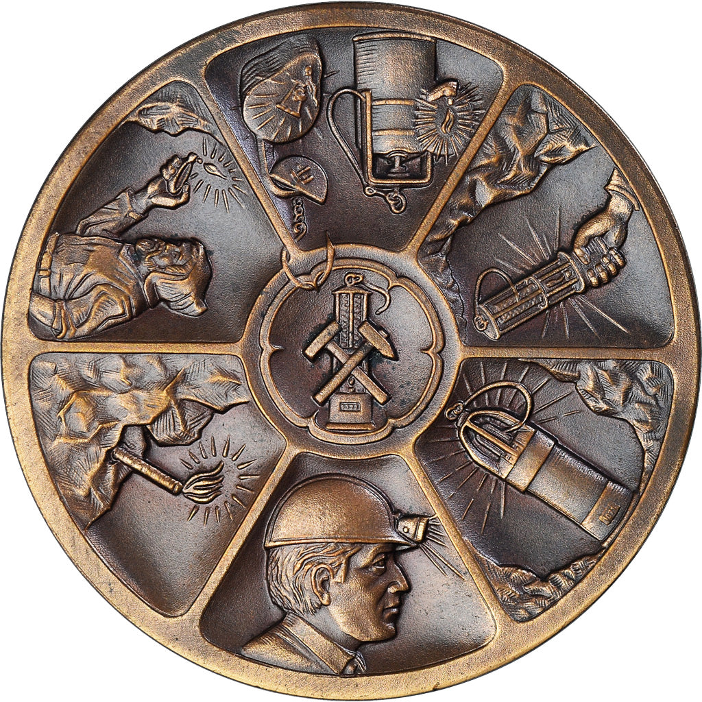 Allemagne, Médaille, grubengeleucht - Lampe du Mineur, Business & industry