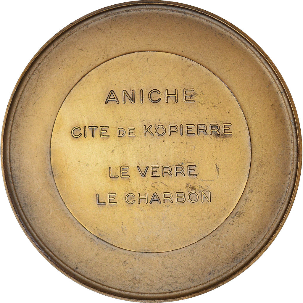 France, Medal, Prométhée - Aniche Cité de Kopierre - Le Verre, Le charbon