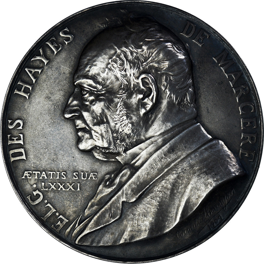 France, Medal, Compagnie de Béthune - Mr de Marcère - Mines, 1909, AU(50-53)