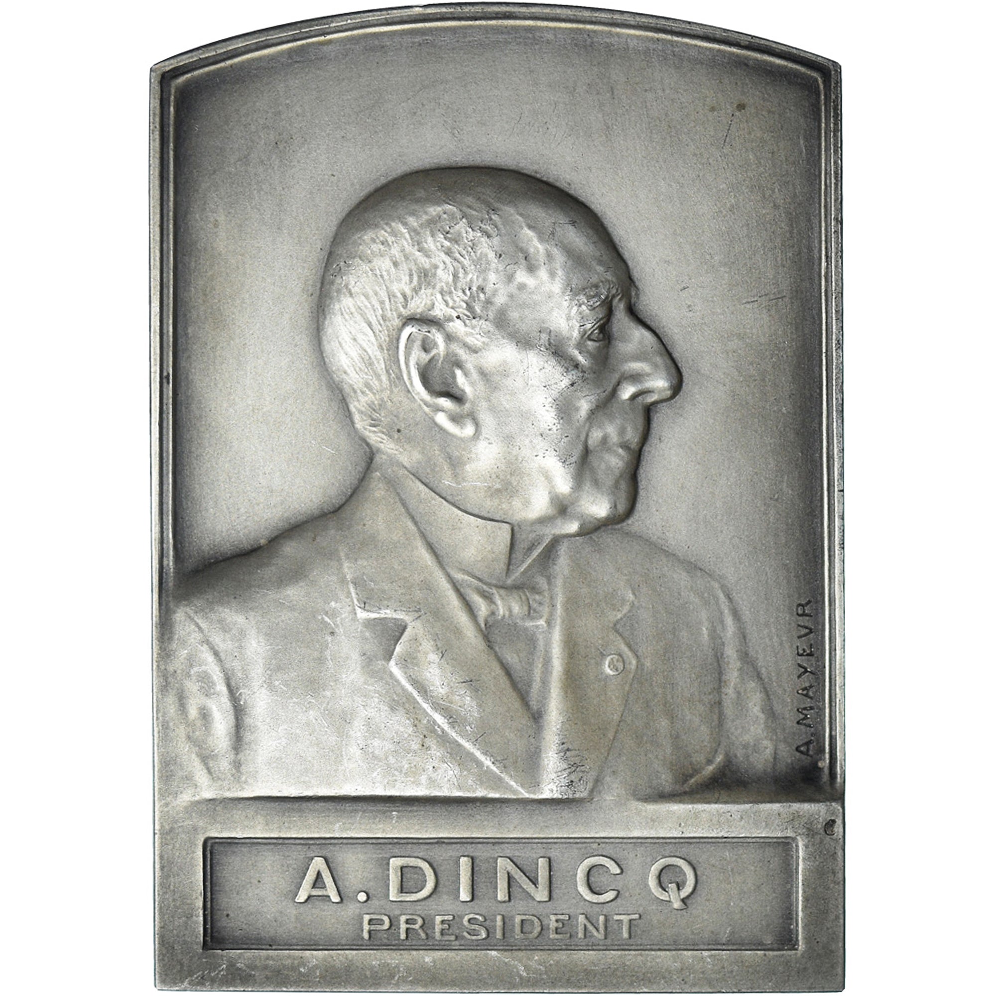 France, Médaille, Cinquantenaire des Mines de Bruay, A. Dincq, 1923, Mayeur