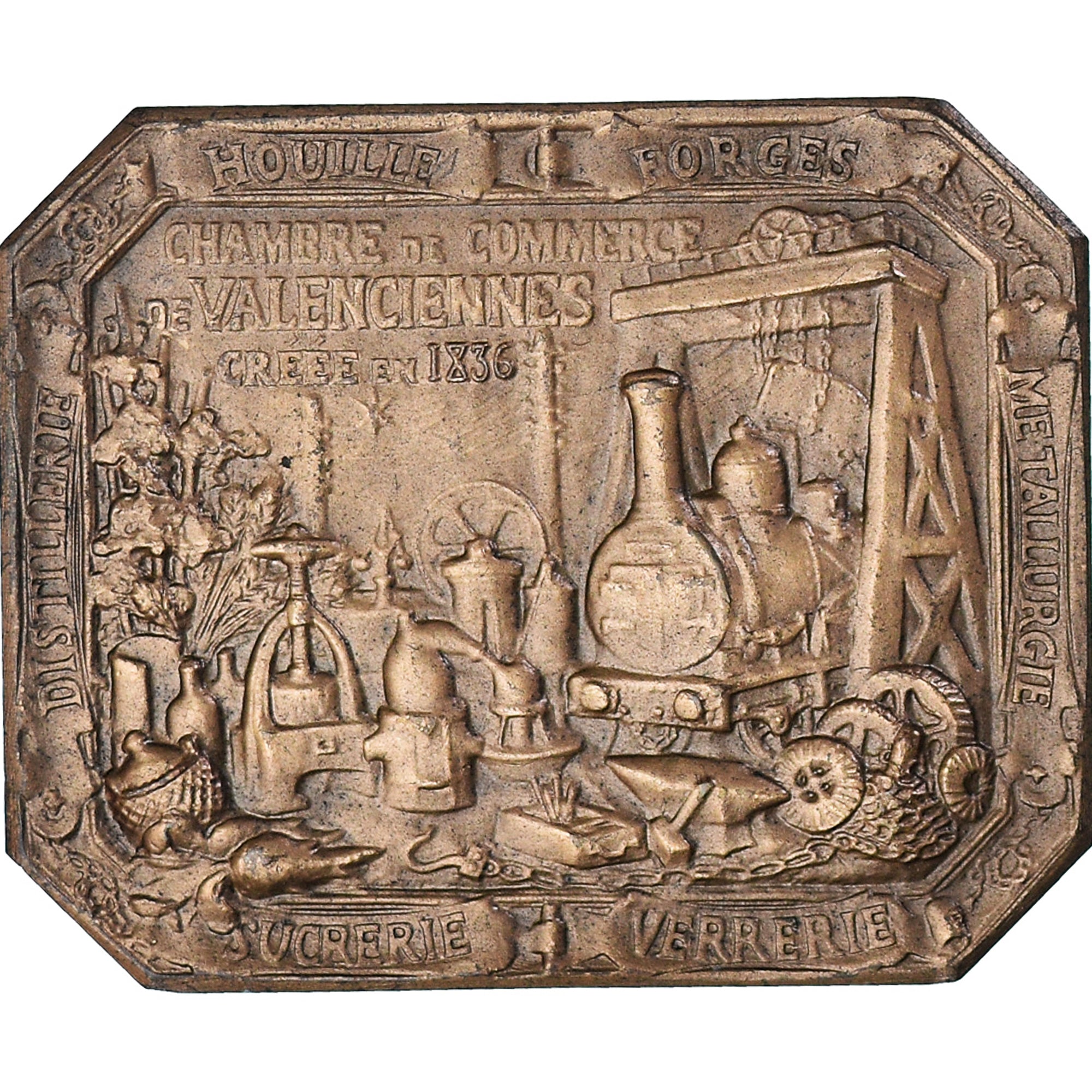 Frankrijk, Medaille, Chambre de Commerce de Valenciennes, Business & industry