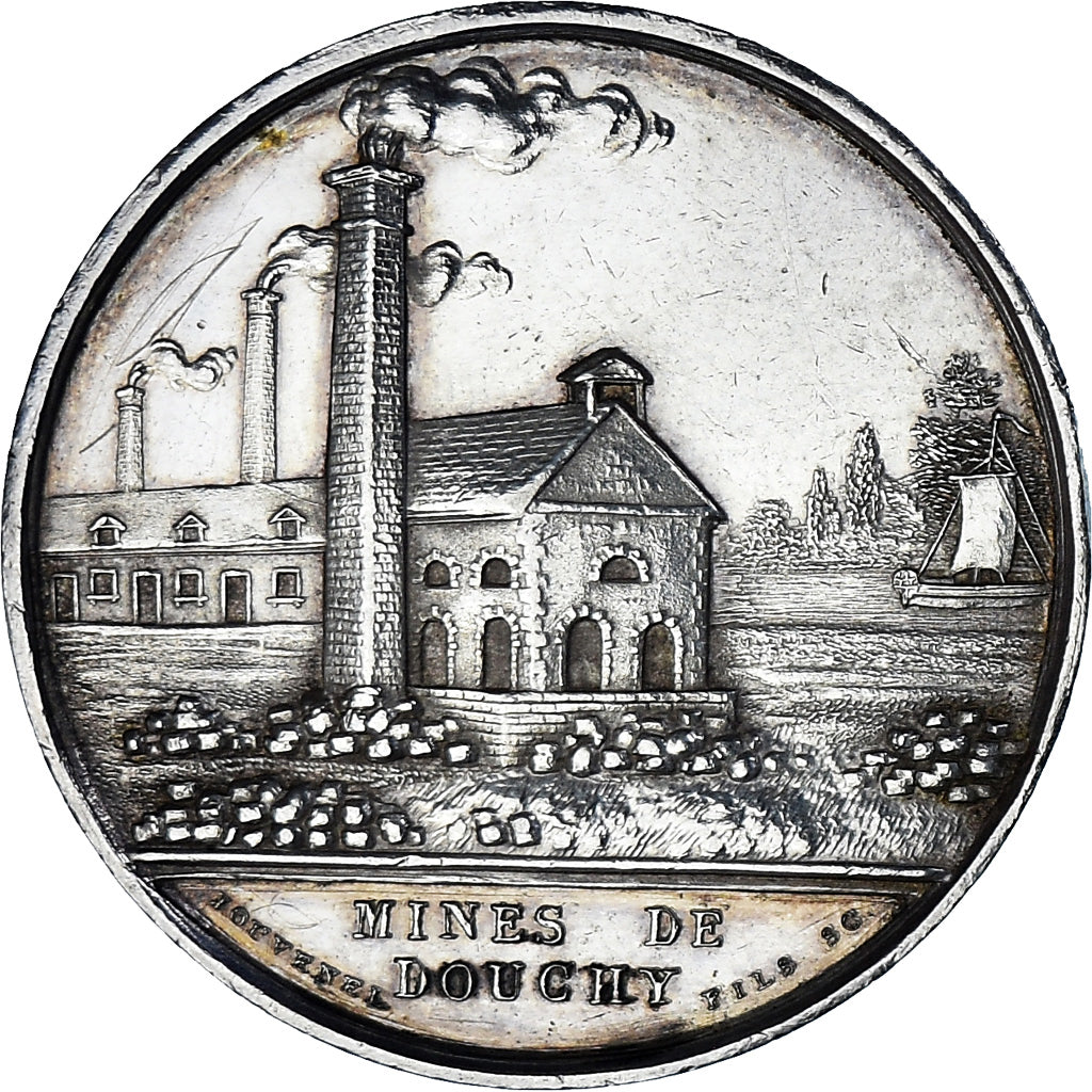 Frankreich, betaalpenning, Découverte du charbon - Charles Mathieu - Mines de