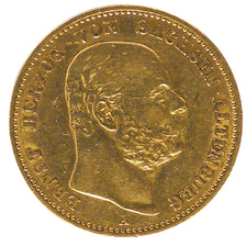 Germany, 20 Mark, 1887, Berlin, AU(50-53), Gold, 7.93
