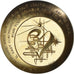 Francia, medalla, Voeux, Nouvelle Année, 1981, Bouyon, SC, Bronce dorado
