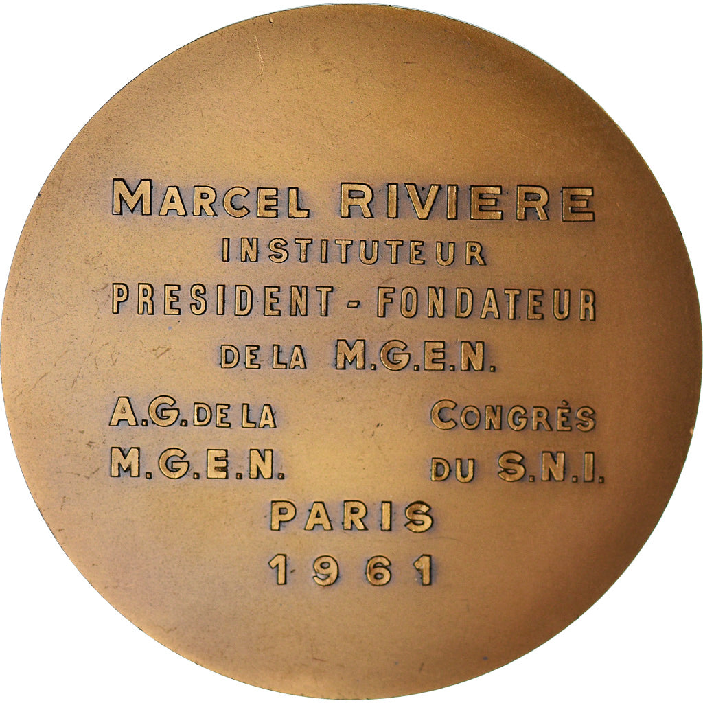 Frankreich, Medaille, French Fifth Republic, 1961, Marcel Rivière, SS+, Bronze