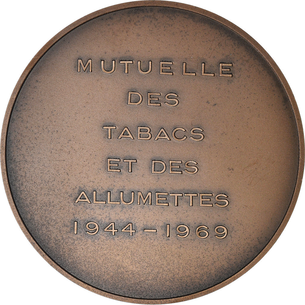 Frankreich, Medaille, mutuelle des tabac et des allumettes, 1969, VZ, Bronze