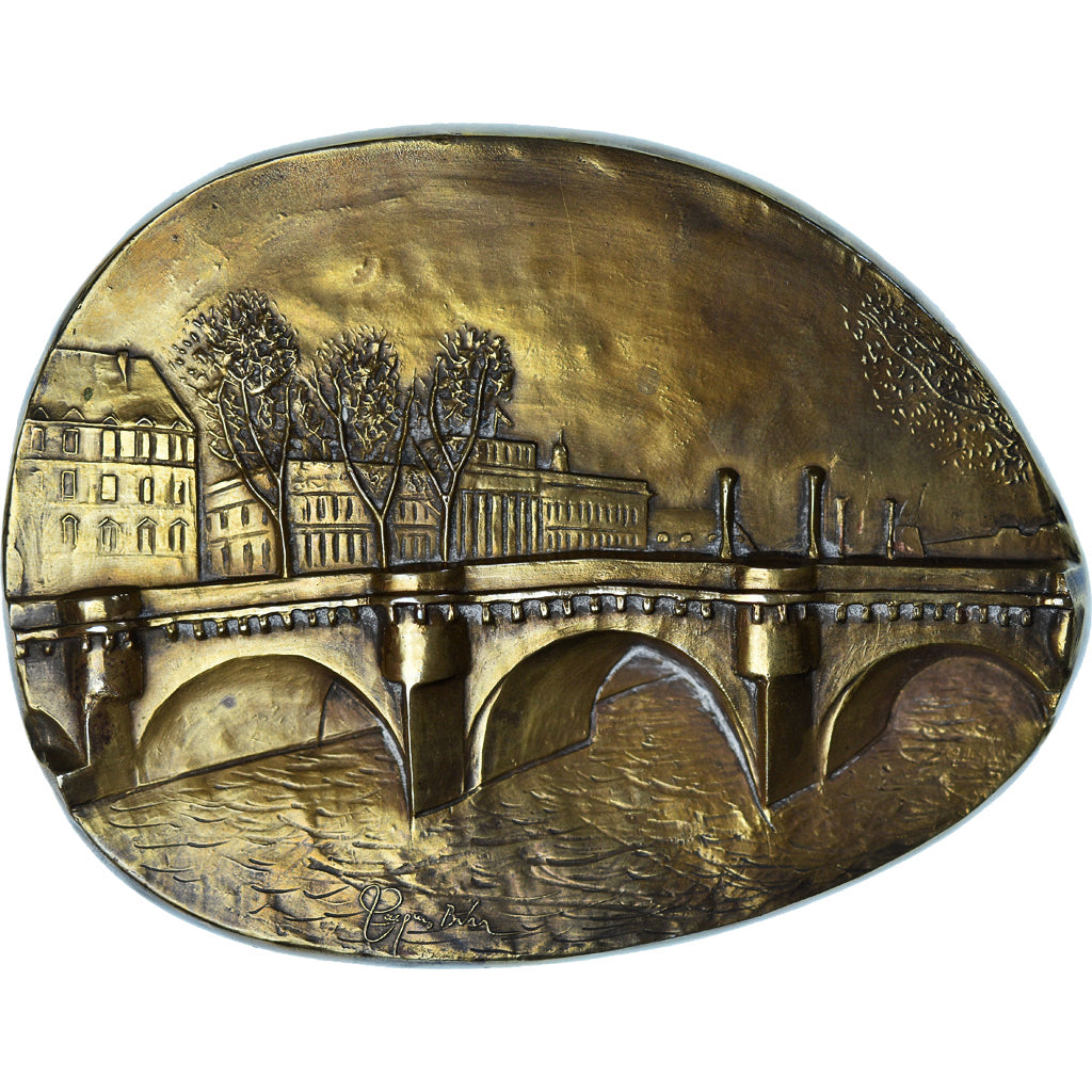 Francia, medalla, Pont Neuf, Jacques Birr, EBC, Bronce