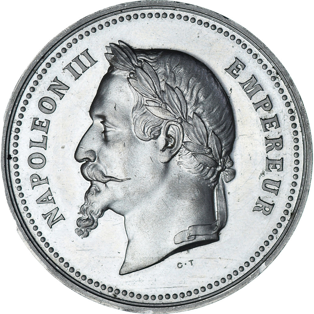Francia, medalla, Napoléon III, Exposition universelle de Paris, 1867, Trotin