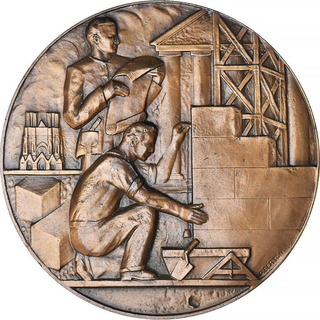 Francia, medaglia, French Fifth Republic, Federation Champagne Ardenne -