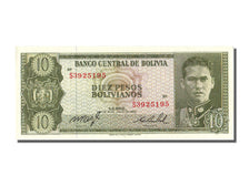 Bolivia, 10 Pesos Bolivianos, 1962, KM #154a, UNC(65-70), S