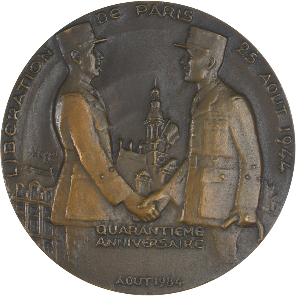 Francia, medalla, 40ème Anniversaire de la Libération de Paris, De Gaulle