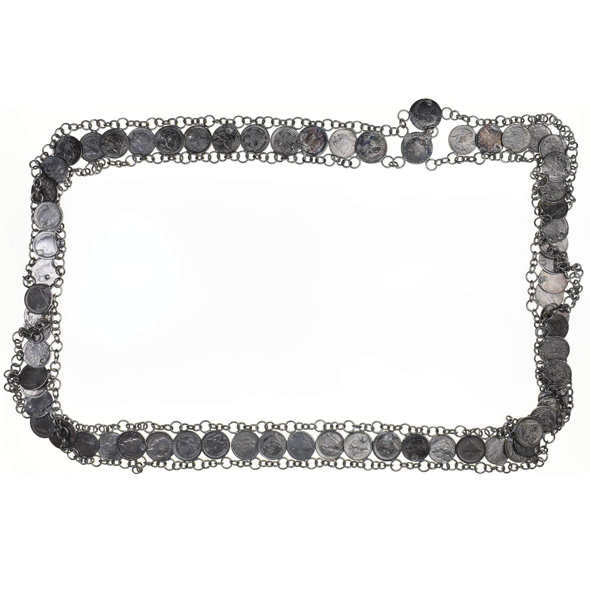 Francia, medalla, Collier de monnaies Guatemala, Mexique, Espagne, Arts &