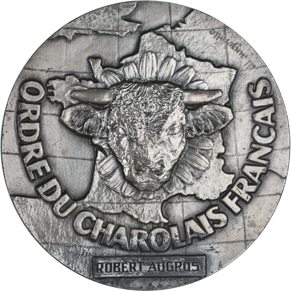France, Médaille, Ordre du Charolais Francais, Business & industry, 1974, TTB+