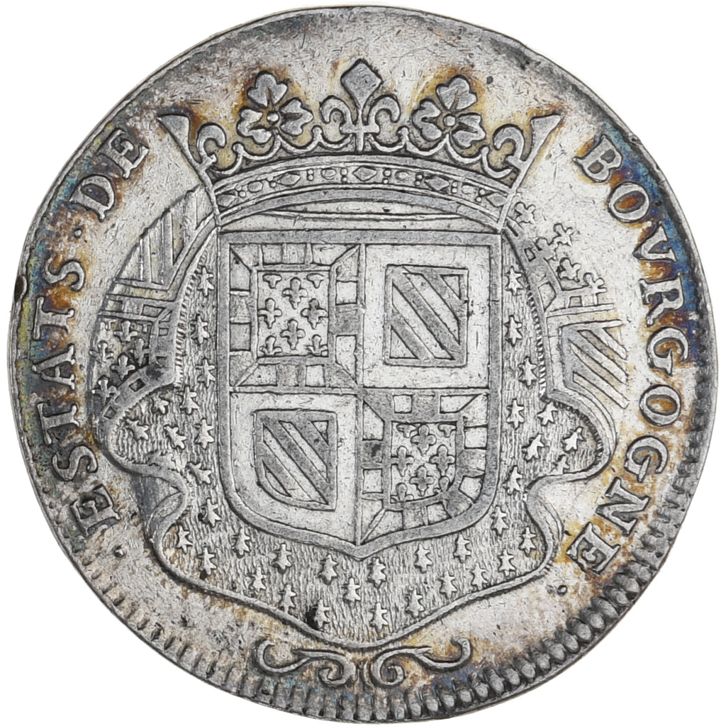 Francia, zeton, Royal, États de Bourgogne, Louis XIV, 1688, MBC, Plata