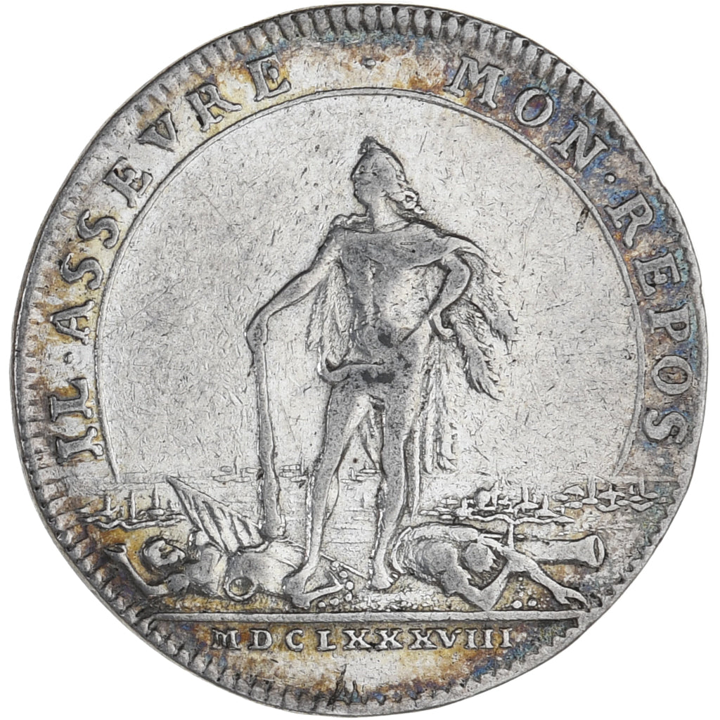 França, Token, Monarquia, États de Bourgogne, Louis XIV, 1688, EF(40-45)