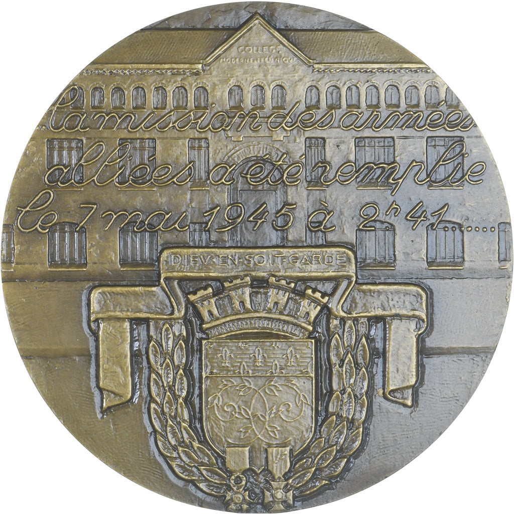 Francja, medal, Capitulation des allemands à Reims le 7 mai, Historia, Simon