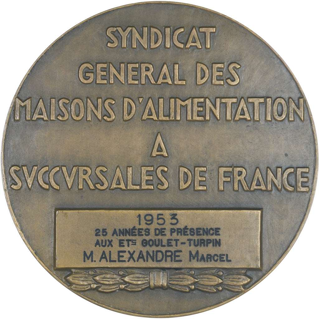 Frankrijk, Medaille, Syndicat Général des Maisons d'Alimentation à