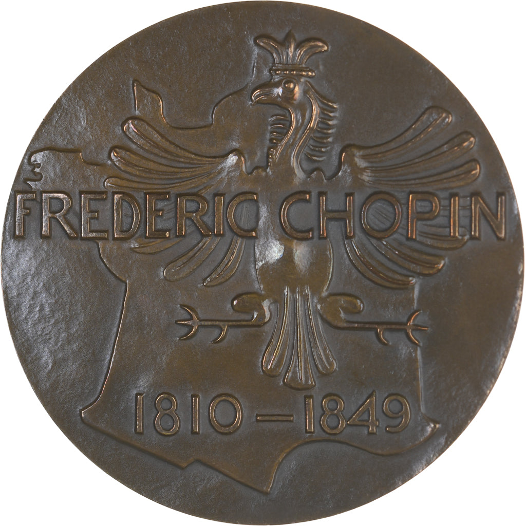 Frankreich, Medaille, Frédéric Chopin, Arts & Culture, 1967, Robert Couter
