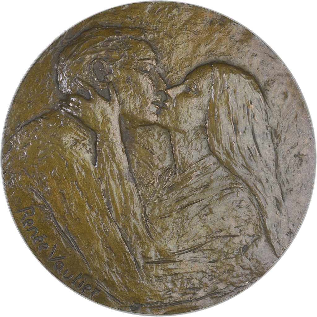Francia, medaglia, Voeux de Bonheur, Wedding, 1975, Renée Vautier, SPL-, Bronzo