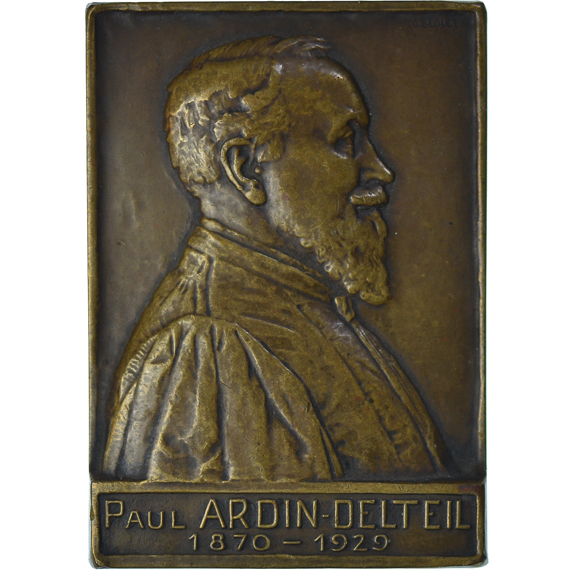 Francia, medalla, Paul Ardin-Delteil, 1929, Béguet, Faculté de Médecine de