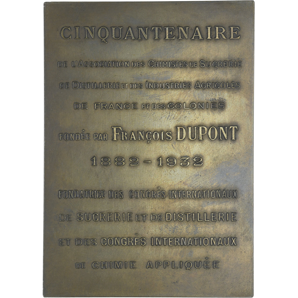 France, Medal, Cinquantenaire de l'association des chimistes en sucrerie