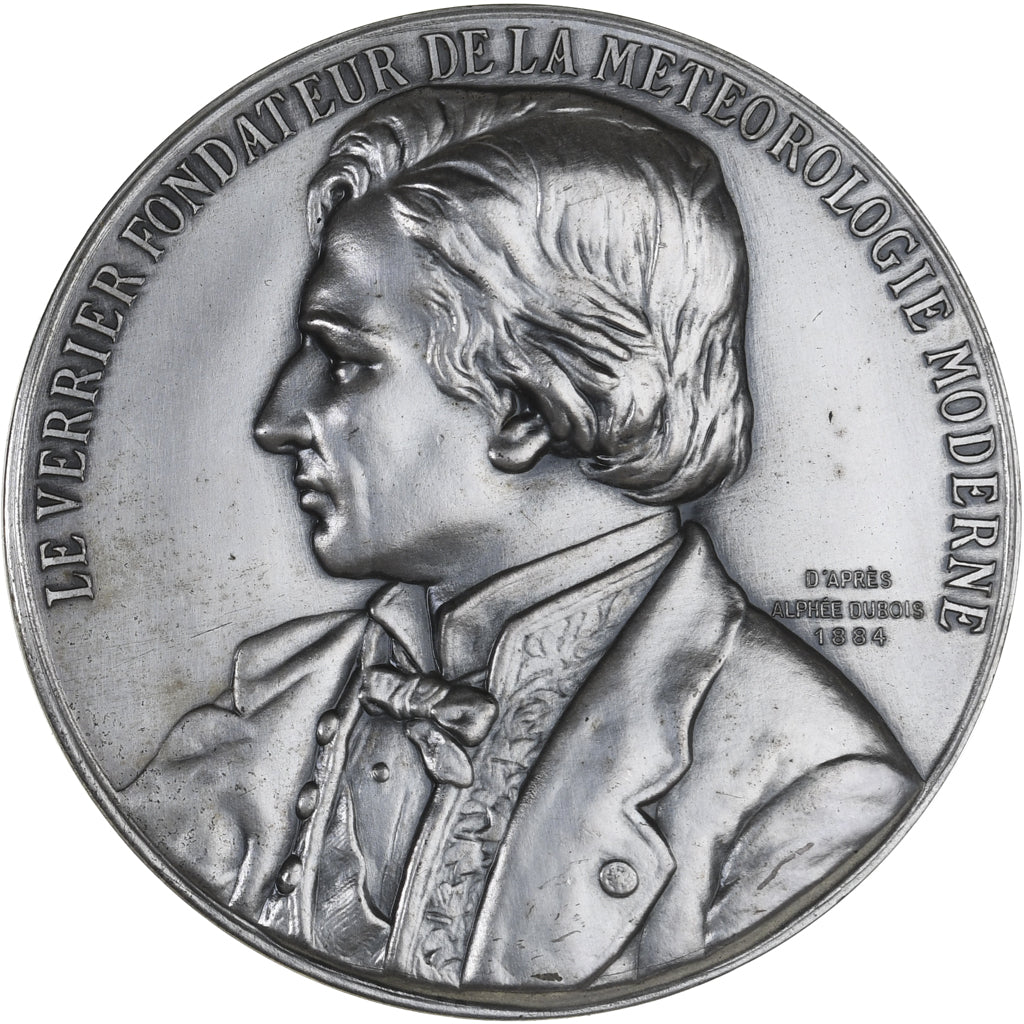Francia, medaglia, Le Verrier, Fondateur de la Météorologie Moderne, Sciences