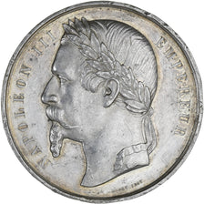 France, Médaille, Napoléon III - Concours Hippique de Charleville, 1870, TTB