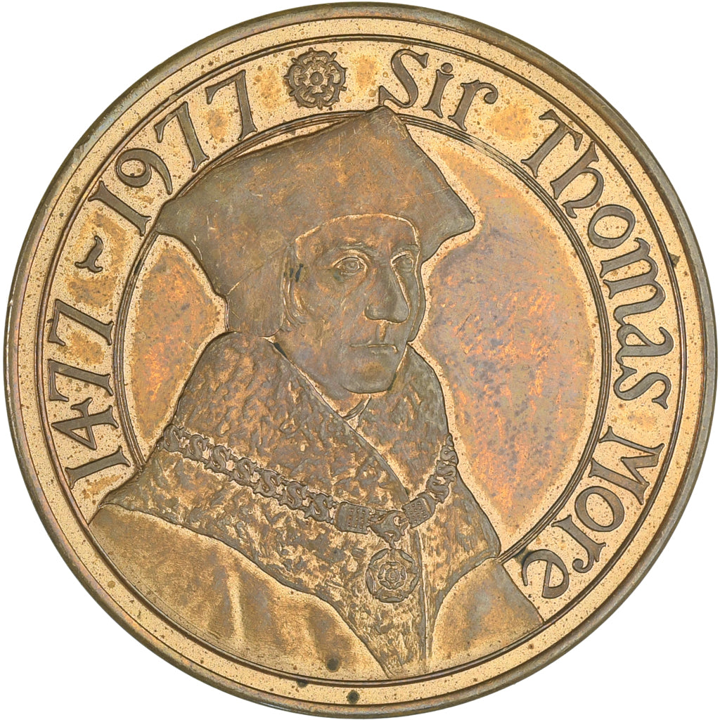 United Kingdom, Medal, The Tower of London - Thomas More, 1977, AU(55-58)