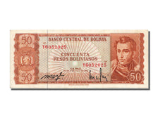 Bolivie, 50 Pesos Bolivianos type A.J de Sucre