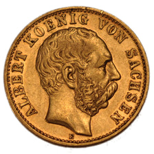 Albert, Allemagne, Saxe, 10 Mark