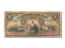 Peru, 2 Soles, 1879, KM #2, 1979-06-30, VF(20-25), B
