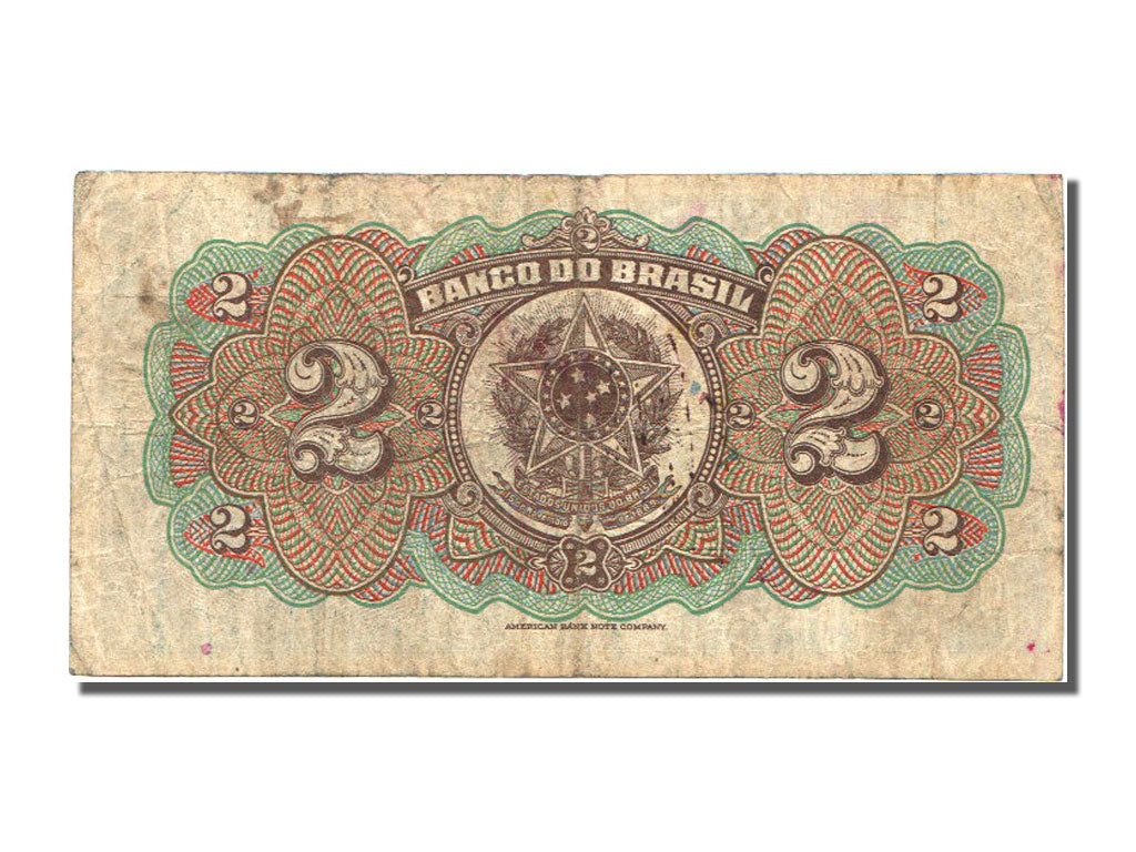 Brasile, 2 Mil Reis, 1923, BB