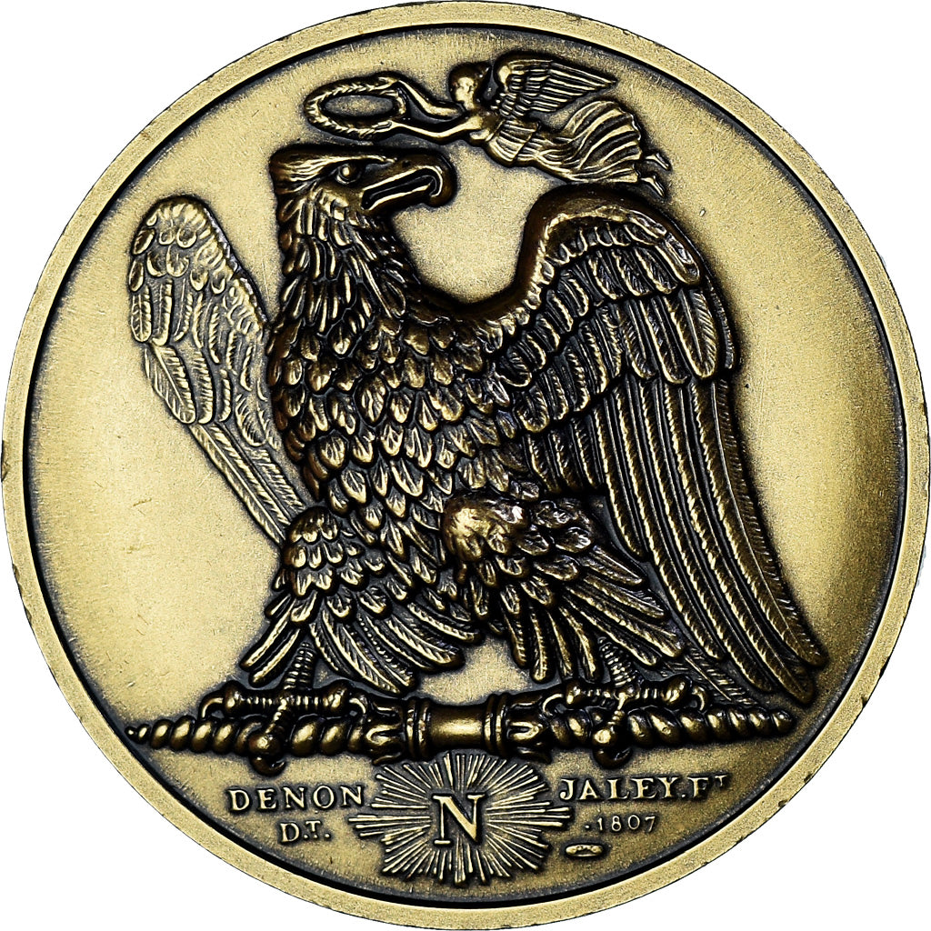 France, Medal, Napoléon Ier, Bataille d'Austerlitz, Denon, Restrike, MS(63)