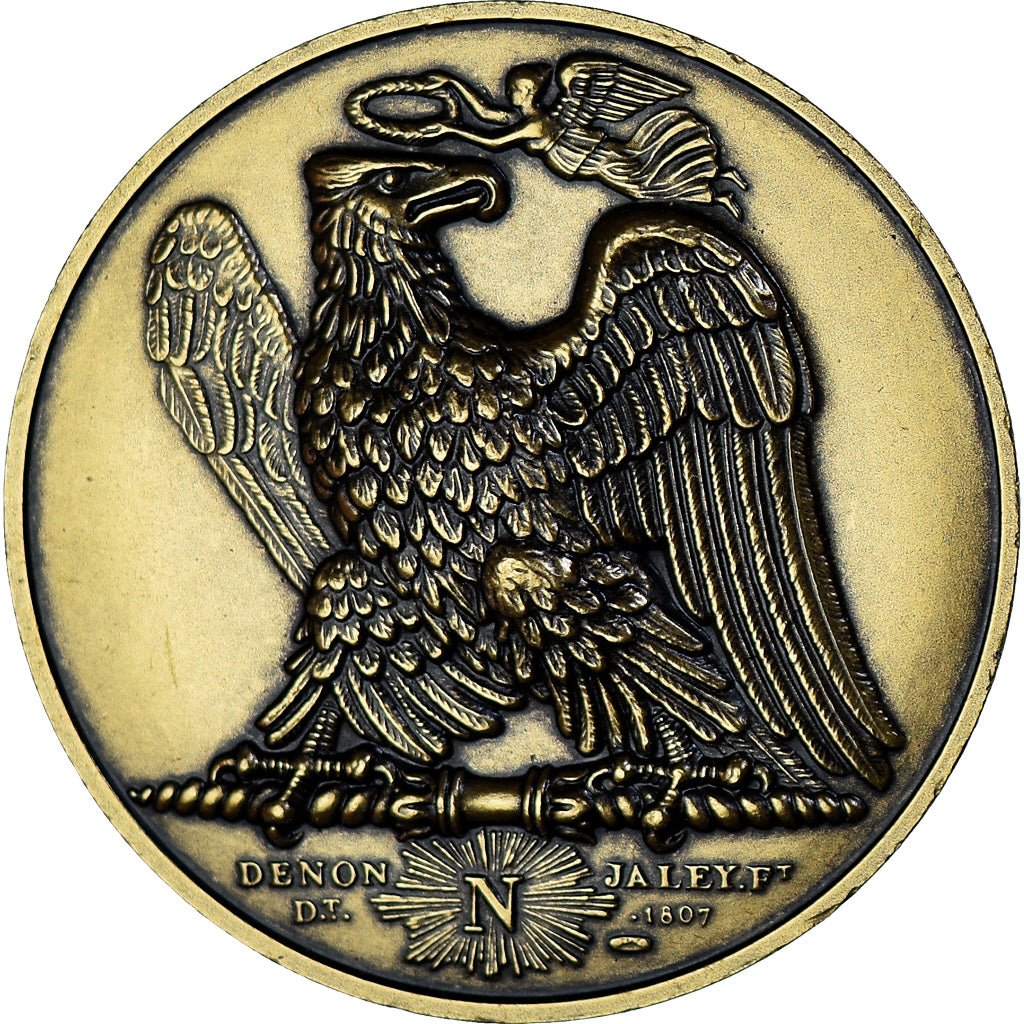 France, Médaille, Napoléon Empereur et Roi, Denon, Refrappe, SPL, Bronze