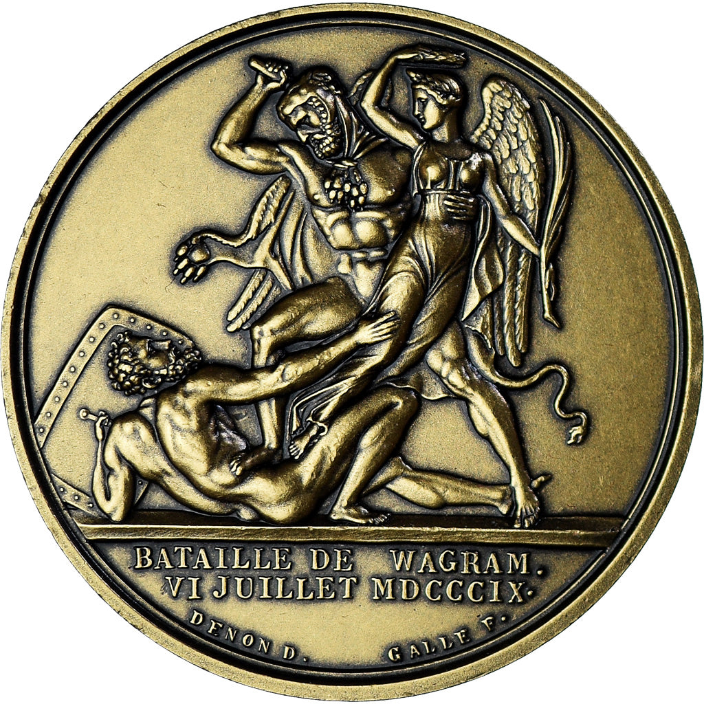 France, Medal, Napoléon Ier, Bataille de Wagram (1809), Denon, Restrike