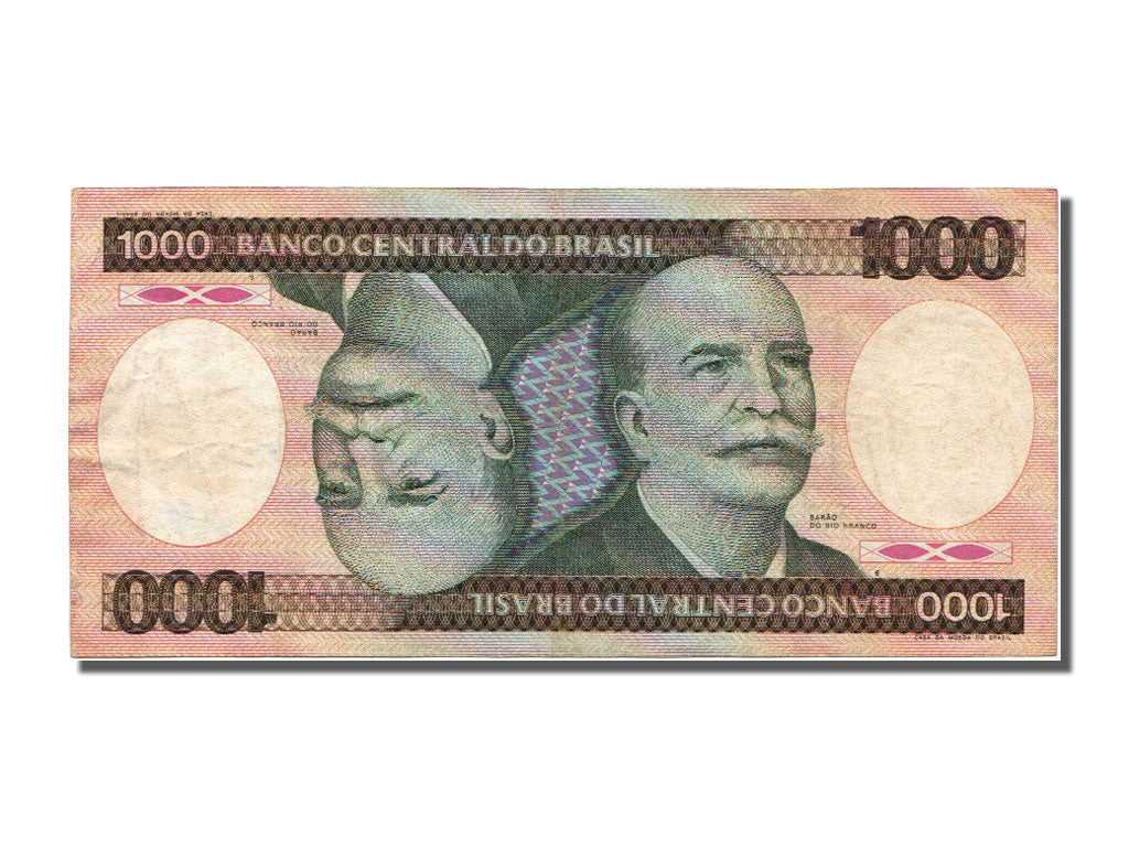 Banknote, Brazil, 1000 Cruzeiros, 1985, AU(55-58)
