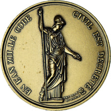 France, Medal, Napoléon Ier, Code Civil (1804), Denon, Restrike, MS(63), Bronze