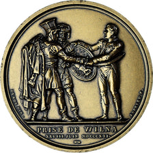 Francia, medaglia, Napoléon Ier, Prise de Wilna, Denon, Restrike, SPL, Bronzo