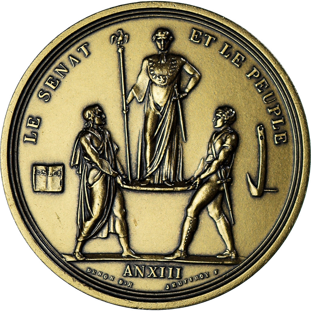 Francia, medalla, Napoléon Ier, Le Sénat et le Peuple, An XIII, Denon