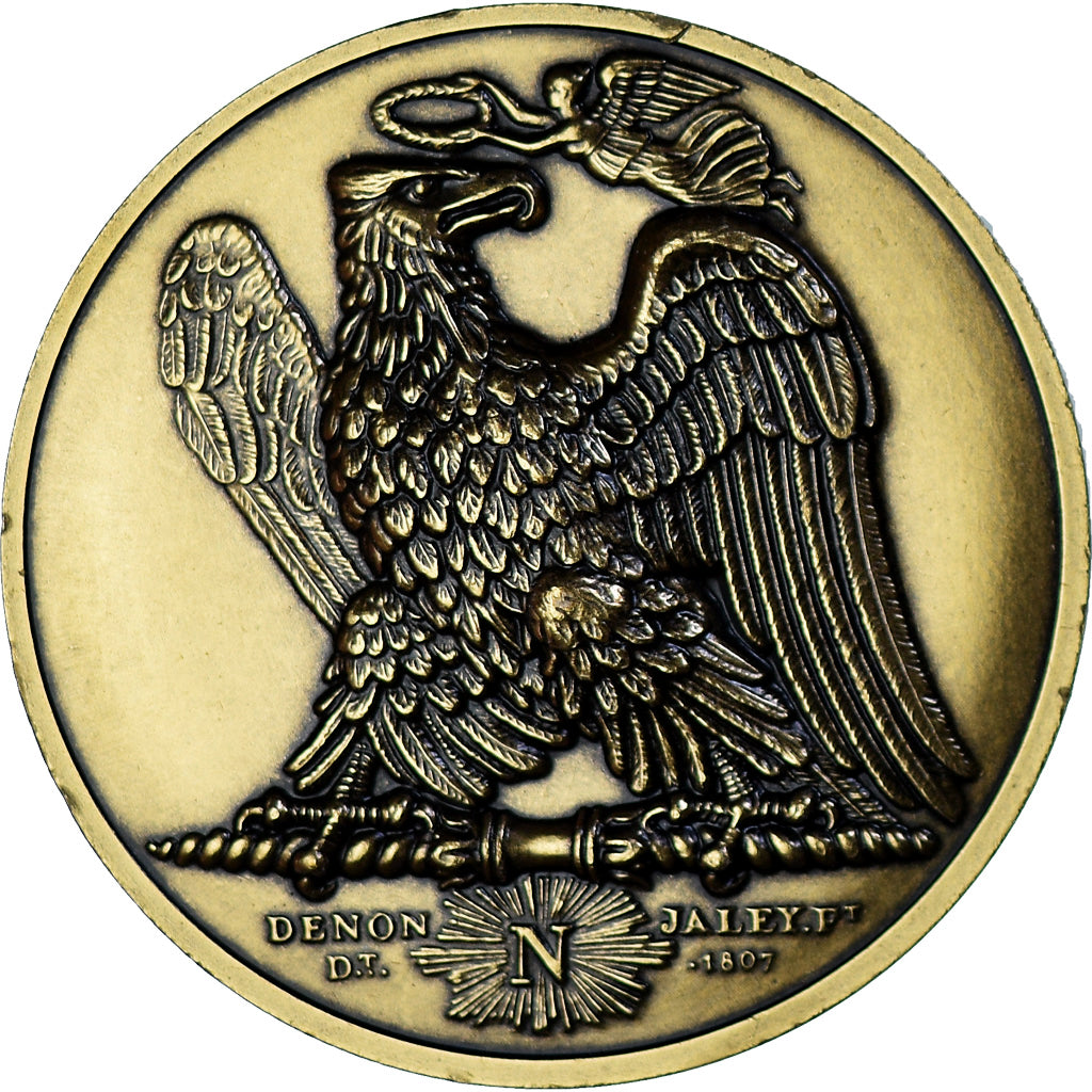 France, Medal, Napoléon Ier, Bataille de Waterloo (1815), Denon, Restrike