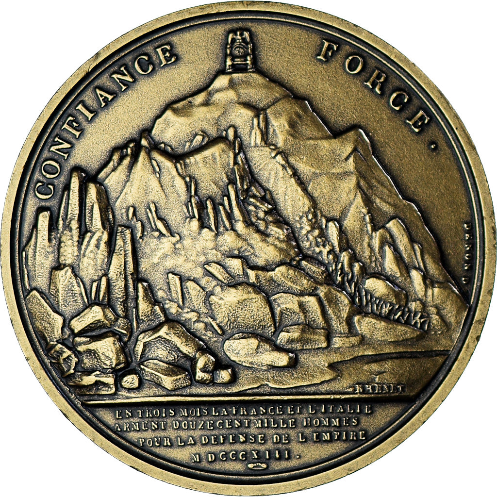 France, Medal, Napoléon Ier, Confiance et Force, Denon, Restrike, MS(63)
