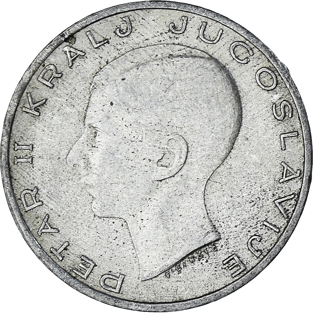 Moneta, Jugosławia, Petar II, 20 Dinara, 1938, AU(55-58), Srebro, KM:23