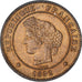 Coin, France, Cérès, 5 Centimes, 1892, Paris, AU(55-58), Bronze, KM:821.1