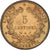 Monnaie, France, Cérès, 5 Centimes, 1892, Paris, SUP, Bronze, Gadoury:157a