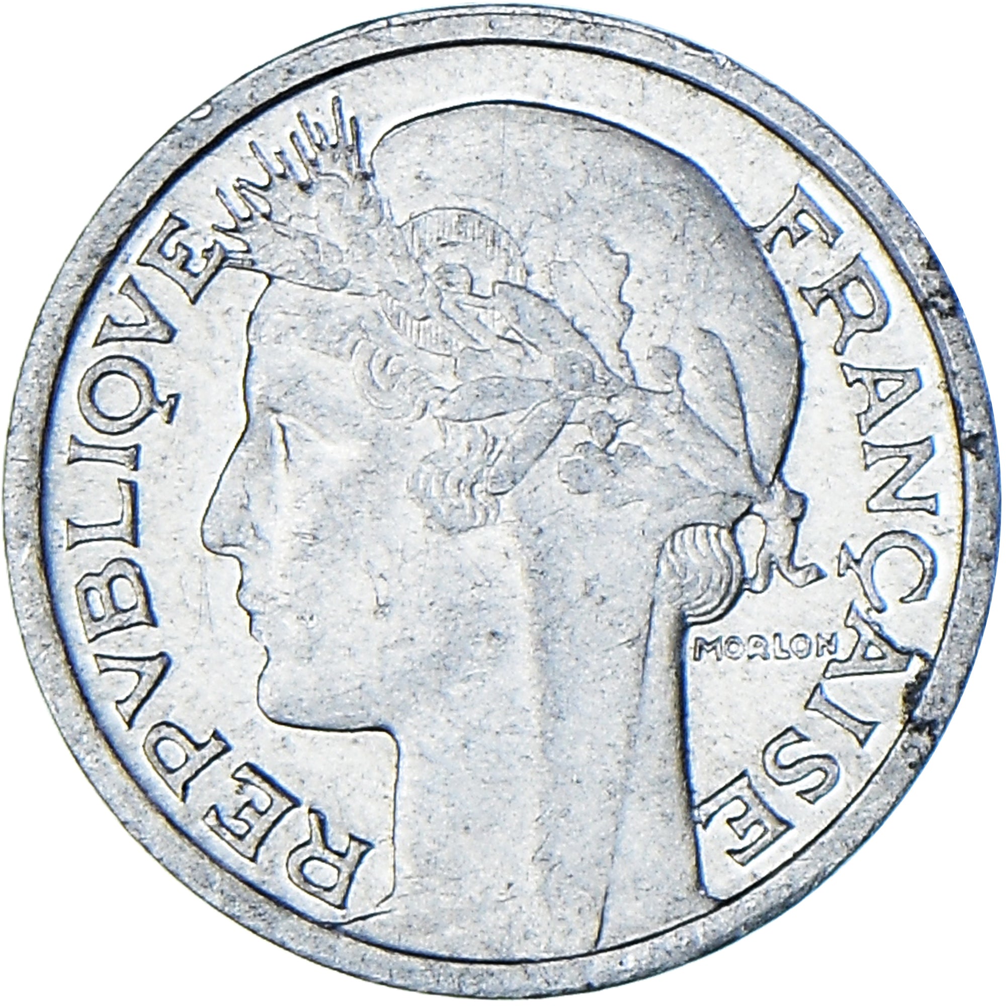Monnaie, France, Morlon, 50 Centimes, 1945, Beaumont - Le Roger, SUP, Aluminium