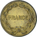 Münze, Frankreich, France Libre, 2 Francs, 1944, Philadelphia, SS, Messing