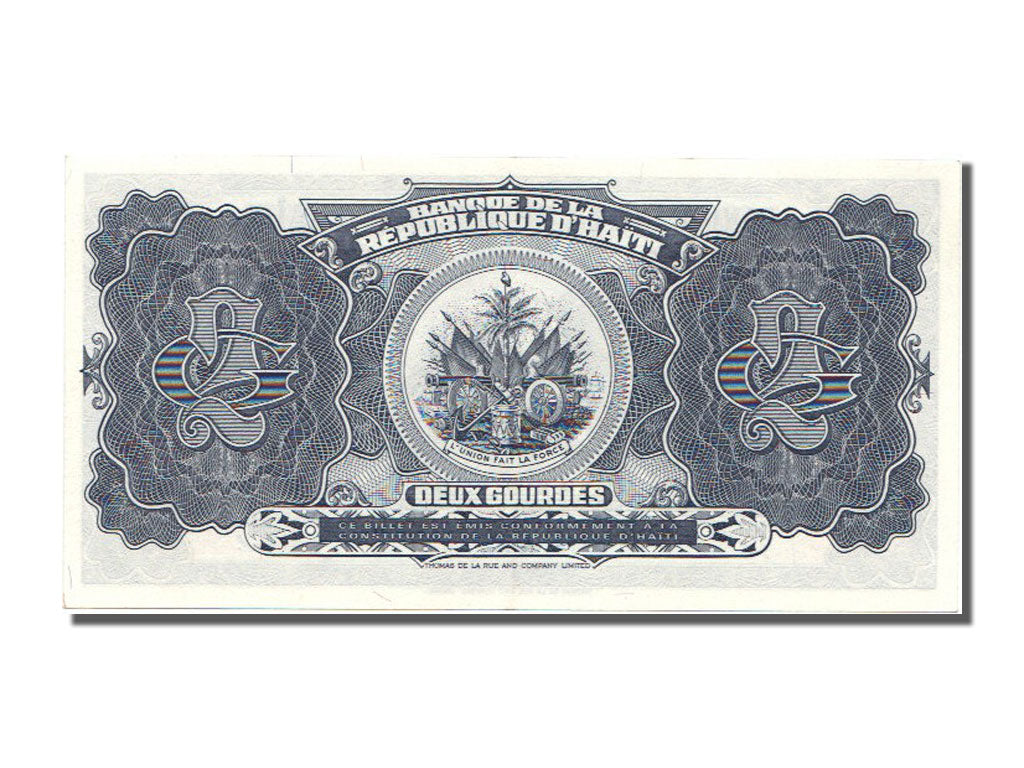 Haiti, 2 Gourdes, 1992, KM #260a, UNC(63), L
