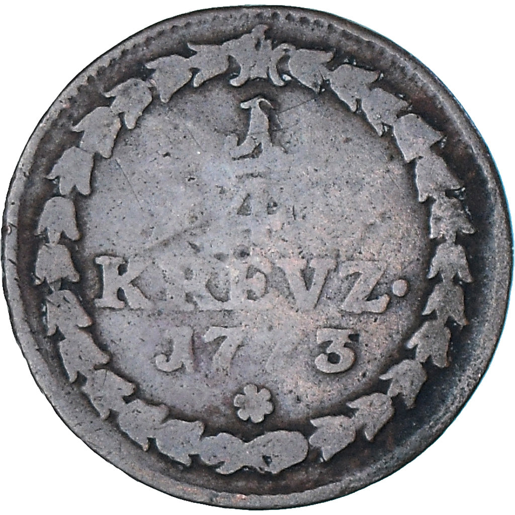 Coin, German States, PFALZ-ELECTORAL PFALZ, Karl Theodor, 1/4 Kreuzer, 1773