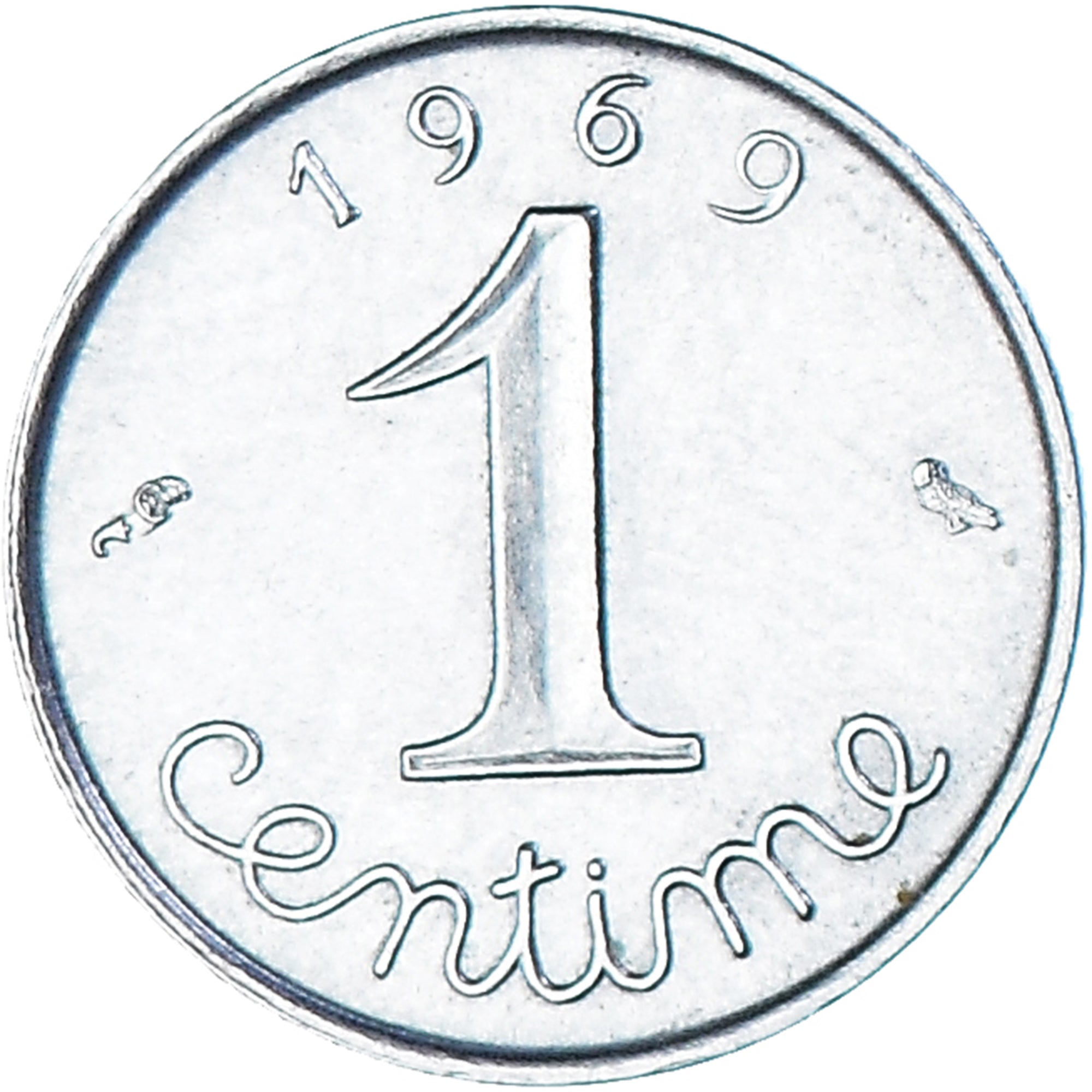 Coin, France, Épi, Centime, 1969, Paris, AU(55-58), Stainless Steel, KM:928